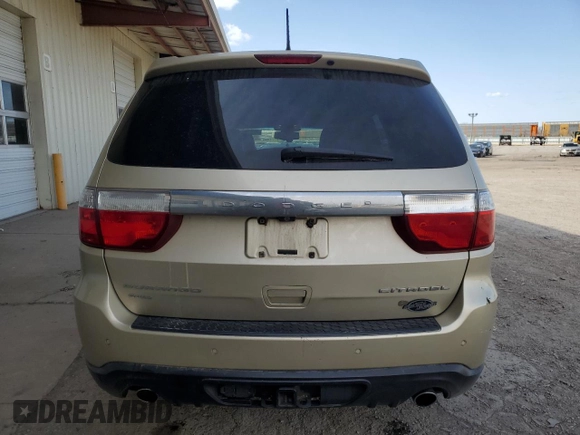 2012 Dodge Durango Citadel with VIN 1C4SDJET2CC181286, listed as a Copart auction lot 52671705 with 214,895 mi miles and Salvage title. Bid and sale history available at DreamBid. Image 6.