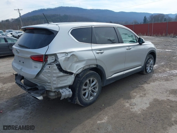 2020 Hyundai Santa Fe SE with VIN 5NMS2CAD6LH168588, listed as a IAAI auction lot 41643427 with 50,446 mi miles. Bid and sale history available at carsss.com. Image 4.
