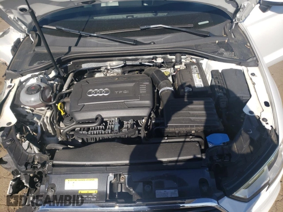 2018 Audi A3 Premium Plus with VIN WAUJ8GFF7J1018537, listed as a Copart auction lot 57245185 with 77,643 mi miles and Salvage title. Bid and sale history available at DreamBid. Image 11.