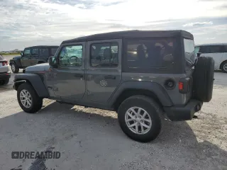 2023 Jeep Wrangler Sport S with VIN 1C4HJXDN6PW671775, listed as a Copart auction lot 75140894 with Not Provided miles and Non Repairable. Bid and sale history available at DreamBid. Image 2.