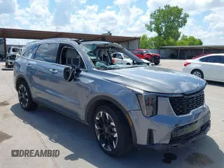 2025 Kia Sorento SX with VIN 5XYRK4JF2SG360041, listed as a IAAI auction lot 42582940 with Not provided miles and . Bid and sale history available at DreamBid. Image 1.