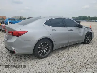 2018 Acura TLX with VIN 19UUB2F35JA008844, listed as a Copart auction lot 61119385 with 56,797 mi miles and Salvage title. Bid and sale history available at DreamBid. Image 3.