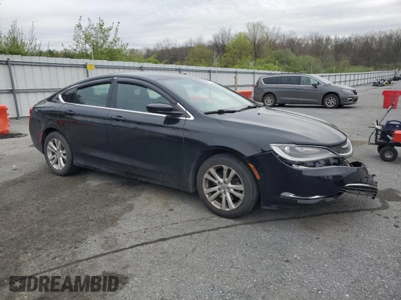 2015 Chrysler 200 Limited with VIN 1C3CCCAB9FN697612, listed as a Copart auction lot 53853535 with 143,761 mi miles and Salvage Title. Bid and sale history available at DreamBid. Image 4.