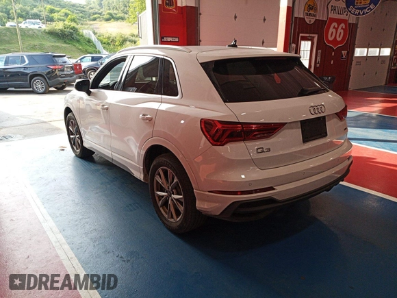 2023 Audi Q3 S line Premium with VIN WA1DECF39P1106631, listed as a IAAI auction lot 42793227 with 45,625 mi miles and . Bid and sale history available at DreamBid. Image 5.