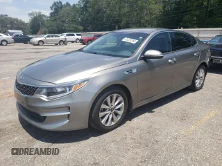 2018 Kia Optima EX with VIN 5XXGU4L34JG242533, listed as a Copart auction lot 63226385 with 126,668 mi miles and Salvage title. Bid and sale history available at DreamBid. Image 1.