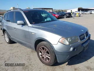2004 BMW X3 2.5i with VIN WBXPA73414WC37026, listed as a IAAI auction lot 42142708 with 182,397 mi miles. Bid and sale history available at carsss.com. Image 1.