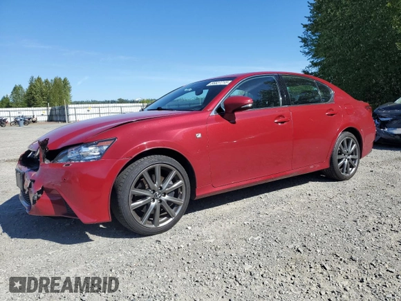 2013 Lexus GS 350 with VIN JTHCE1BL0D5004181, listed as a Copart auction lot 55527715 with 84,303 mi miles and Salvage Title. Bid and sale history available at DreamBid. Image 1.