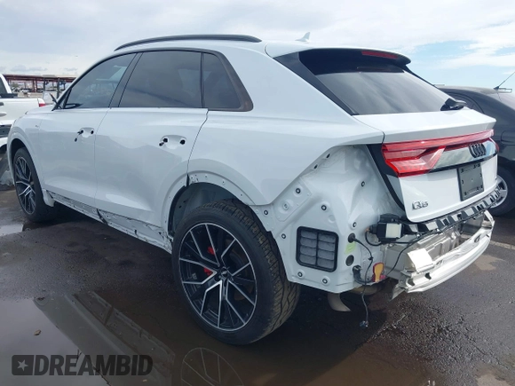 2019 Audi Q8 Prestige with VIN WA1FVAF14KD045661, listed as a IAAI auction lot 41797007 with 57,953 mi miles. Bid and sale history available at carsss.com. Image 3.