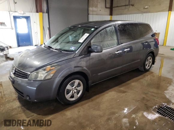 2008 Nissan Quest with VIN 5N1BV28U88N122886, listed as a Copart auction lot 70451784 with 140,625 mi miles and Salvage Title. Bid and sale history available at carsss.com. Image 1.