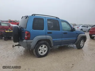 2006 Jeep Liberty Sport with VIN 1J4GL48K56W154142, listed as a Copart auction lot 50806985 with 163,610 mi miles and Salvage Title. Bid and sale history available at carsss.com. Image 3.