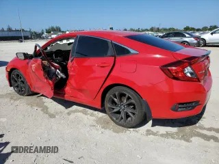 2019 Honda Civic Sport with VIN 2HGFC2F83KH501409, listed as a Copart auction lot 54778415 with Not provided miles and Non repairable. Bid and sale history available at DreamBid. Image 2.