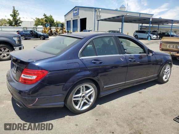 2013 Mercedes-Benz C 350 Sport with VIN WDDGF5HB7DA868759, listed as a Copart auction lot 58220784 with 70,909 mi miles and Salvage Title. Bid and sale history available at DreamBid. Image 3.