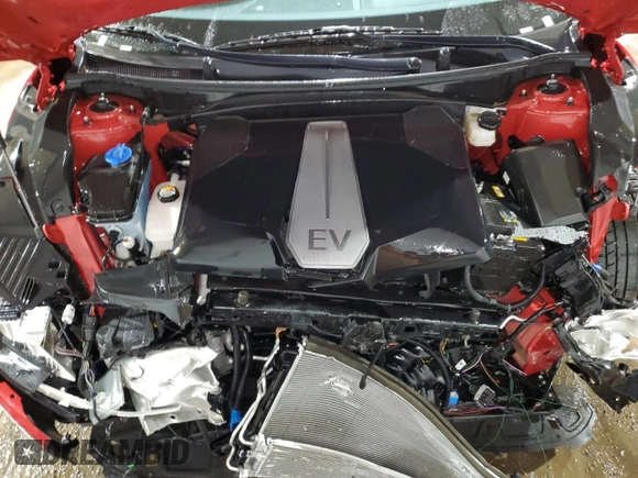 2023 Kia EV6 Wind with VIN KNDC34LA8P5157613, listed as a Copart auction lot 52964595 with 46,550 mi miles and Clean Title. Bid and sale history available at carsss.com. Image 12.