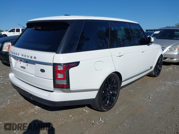 2015 Land Rover Range Rover Supercharged with VIN SALGS2TF8FA243250, listed as a IAAI auction lot 41767364 with 222,283 mi miles and . Bid and sale history available at DreamBid. Image 4.