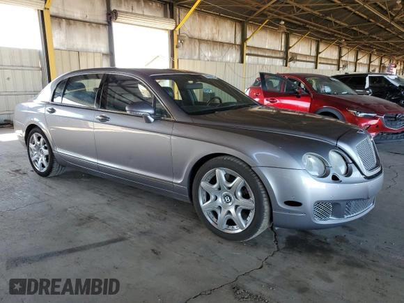 2007 Bentley Flying Spur with VIN SCBBR93W27C046511, listed as a Copart auction lot 62939235 with 93,787 mi miles and Salvage title. Bid and sale history available at DreamBid. Image 4.