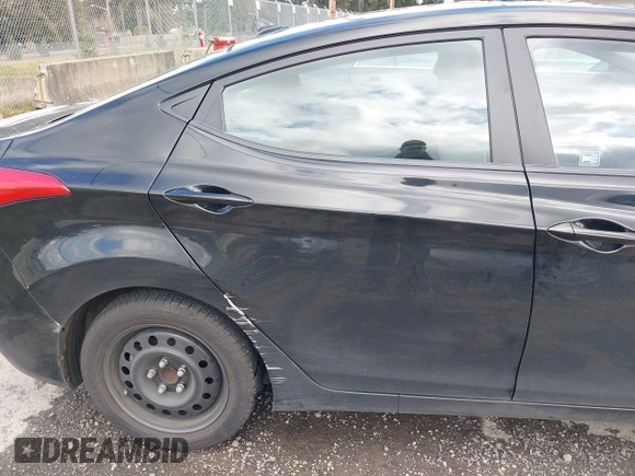 2012 Hyundai Elantra Limited with VIN KMHDH4AE1CU219215, listed as a IAAI auction lot 41956813 with 230,165 mi miles. Bid and sale history available at carsss.com. Image 6.