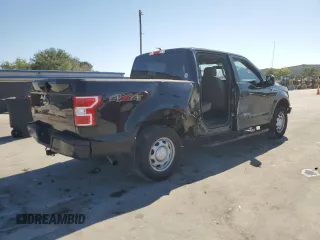 2018 Ford F-150 XL with VIN 1FTEW1EBXJFD71394, listed as a Copart auction lot 52384775 with 185,267 mi miles and Salvage Title. Bid and sale history available at carsss.com. Image 3.