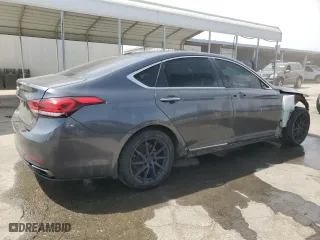2018 Genesis G80 3.8L with VIN KMHGN4JE2JU277420, listed as a Copart auction lot 67351614 with 145,203 mi miles and Salvage Title. Bid and sale history available at carsss.com. Image 3.
