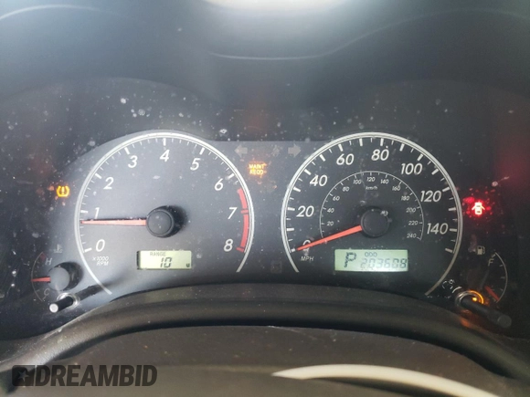 2011 Toyota Corolla L with VIN JTDBU4EE9B9133458, listed as a Copart auction lot 53847445 with 203,608 mi miles and Salvage Title. Bid and sale history available at carsss.com. Image 9.