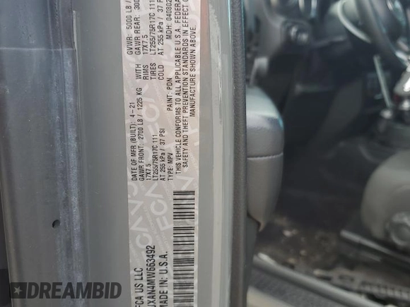 2021 Jeep Wrangler Sport with VIN 1C4GJXAN4MW663492, listed as a Copart auction lot 88965225 with 54,931 mi miles and Salvage title. Bid and sale history available at DreamBid. Image 12.