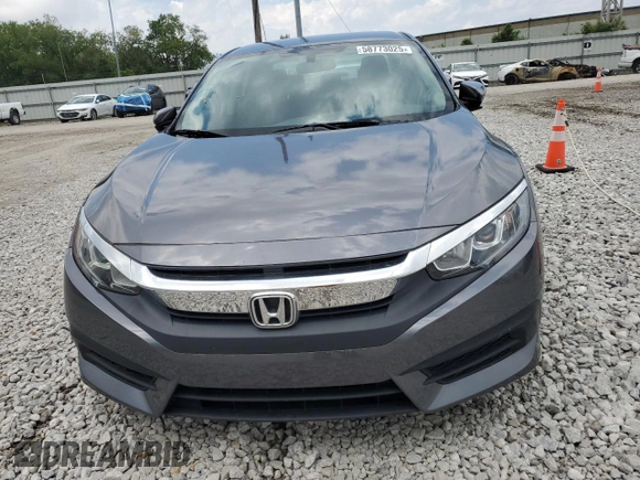 2017 Honda Civic LX with VIN 19XFC2F55HE070967, listed as a Copart auction lot 58773025 with 81,177 mi miles and Salvage title. Bid and sale history available at DreamBid. Image 5.