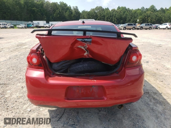 2012 Dodge Avenger SXT with VIN 1C3CDZCB8CN227709, listed as a Copart auction lot 61966995 with 180,915 mi miles and Clean title. Bid and sale history available at DreamBid. Image 6.