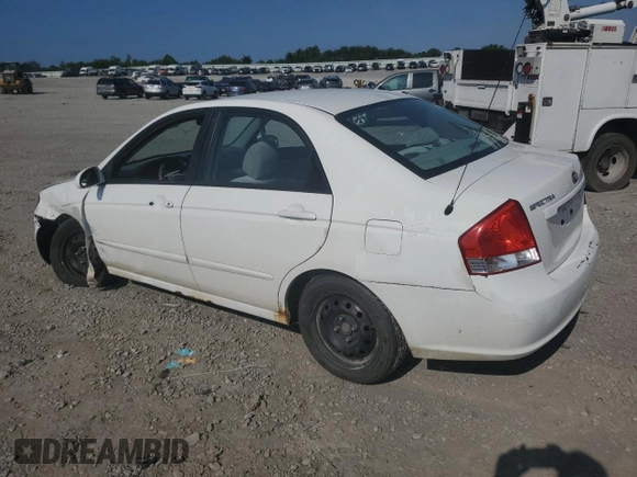 2009 Kia Spectra EX with VIN KNAFE221995624549, listed as a Copart auction lot 65963824 with 244,904 mi miles and Salvage Title. Bid and sale history available at carsss.com. Image 2.