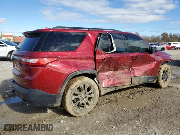 2018 Chevrolet Traverse RS with VIN 1GNERJKX0JJ156862, listed as a Copart auction lot 80392054 with 0 mi miles and Salvage Title. Bid and sale history available at carsss.com. Image 3.