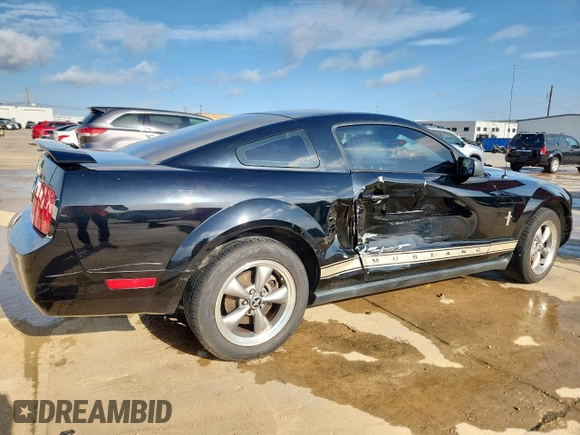 2006 Ford Mustang Standard with VIN 1ZVFT80NX65256683, listed as a Copart auction lot 58596755 with 276,268 mi miles and Salvage title. Bid and sale history available at DreamBid. Image 3.