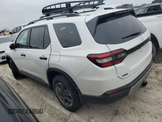 2024 Honda Pilot TrailSport with VIN 5FNYG1H66RB008521, listed as a Copart auction lot 74560104 with 0 mi miles and Salvage Title. Bid and sale history available at carsss.com. Image 2.