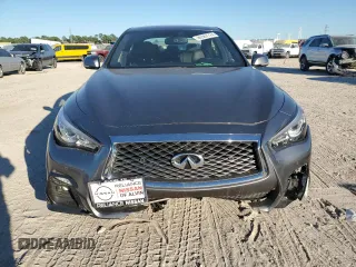 2021 Infiniti Q50 Signature Edition with VIN JN1EV7CP8MM702951, listed as a Copart auction lot 80562724 with 65,016 mi miles and Salvage title. Bid and sale history available at DreamBid. Image 5.