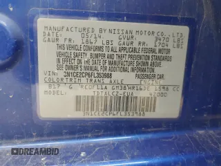 2015 Nissan Note S with VIN 3N1CE2CP6FL353988, listed as a Copart auction lot 60419445 with 143,012 mi miles and Salvage title. Bid and sale history available at DreamBid. Image 12.