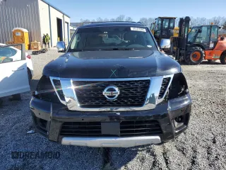 2018 Nissan Armada Platinum with VIN JN8AY2NFXJ9330252, listed as a Copart auction lot 49107385 with 125,596 mi miles and Salvage Title. Bid and sale history available at carsss.com. Image 5.