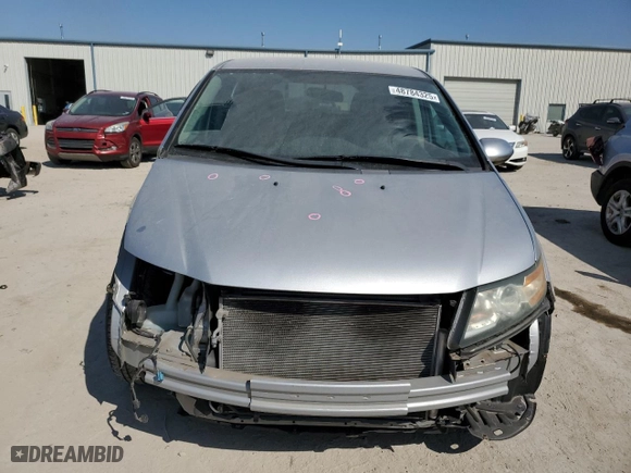 2014 Honda Odyssey EX with VIN 5FNRL5H41EB076760, listed as a Copart auction lot 48784325 with 76,187 mi miles and Salvage Title. Bid and sale history available at carsss.com. Image 5.