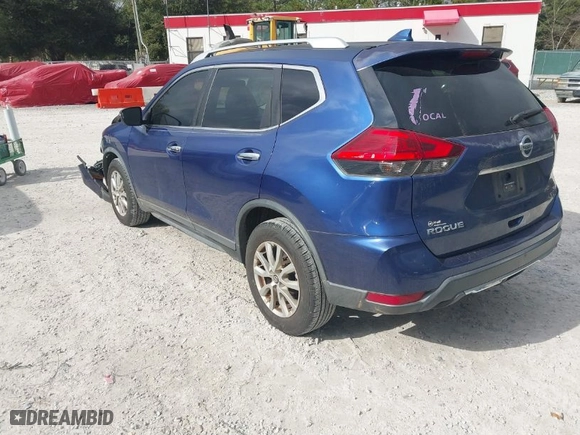 2017 Nissan Rogue SV with VIN KNMAT2MT6HP510531, listed as a IAAI auction lot 41475988 with 128346 miles. Bid and sale history available at carsss.com. Image 3.