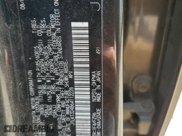 2006 Scion xB z VIN JTLKT324864112228, wystawiony jako Copart lot #53799295 z przebiegiem 145 024 mil mil oraz Szkoda całkowita • Salvage title. Historia ofert i sprzedaży dostępna na DreamBid. Obrazek 14.