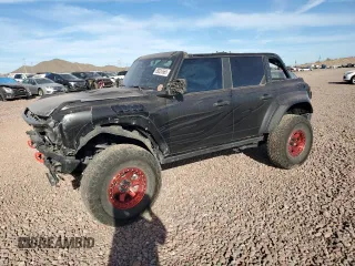 2022 Ford Bronco Raptor with VIN 1FMEE5JR2NLA51034, listed as a Copart auction lot 89326565 with 33,944 mi miles and Salvage Title. Bid and sale history available at carsss.com. Image 1.
