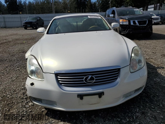 2004 Lexus SC 430 z VIN JTHFN48Y040049510, wystawiony jako Copart lot #50334295 z przebiegiem 73 258 mil mil oraz Szkoda całkowita • Salvage title. Historia ofert i sprzedaży dostępna na DreamBid. Obrazek 5.