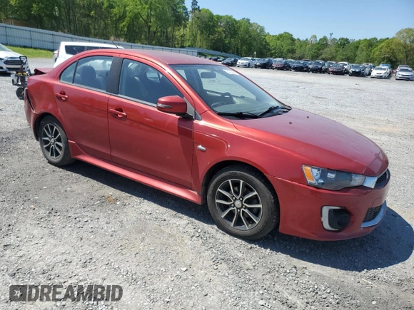 2017 Mitsubishi Lancer ES with VIN JA32U2FU0HU007097, listed as a Copart auction lot 52193245 with 208,637 mi miles and Salvage Title. Bid and sale history available at carsss.com. Image 4.