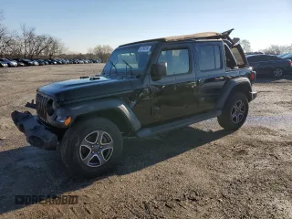 2020 Jeep Wrangler Unlimited Sport z VIN 1C4HJXDN9LW163116, wystawiony jako Copart lot #82769764 z przebiegiem 75 092 mil mil oraz Szkoda całkowita • Salvage title. Historia ofert i sprzedaży dostępna na DreamBid. Obrazek 1.