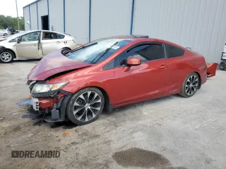 2013 Honda Civic Si with VIN 2HGFG4A53DH705255, listed as a Copart auction lot 55443595 with 107,851 mi miles and Salvage title. Bid and sale history available at DreamBid. Image 1.