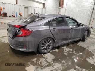 2019 Honda Civic Sedan EX with VIN 19XFC1F34KE016558, listed as a Copart auction lot 46137825 with 0 mi miles and Salvage Title. Bid and sale history available at carsss.com. Image 3.