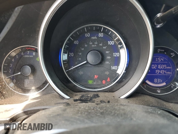2016 Honda Fit EX-L with VIN 3HGGK5H88GM705850, listed as a Copart auction lot 66675144 with 21,689 mi miles and Salvage title. Bid and sale history available at DreamBid. Image 9.