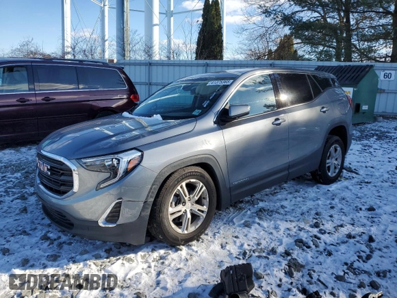 2020 GMC Terrain SLE z VIN 3GKALMEV4LL215707, wystawiony jako Copart lot #41375365 z przebiegiem 39 396 mil mil oraz Szkoda całkowita • Salvage title. Historia ofert i sprzedaży dostępna na DreamBid. Obrazek 1.