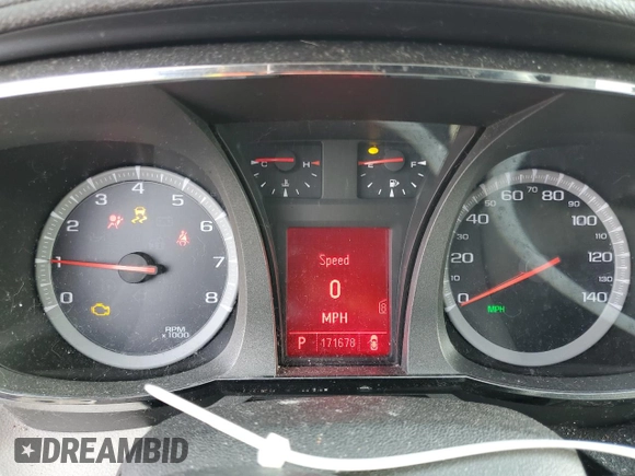 2011 GMC Terrain SLT-2 with VIN 2CTFLXE50B6213303, listed as a Copart auction lot 49909215 with 171,678 mi miles and Salvage Title. Bid and sale history available at carsss.com. Image 9.