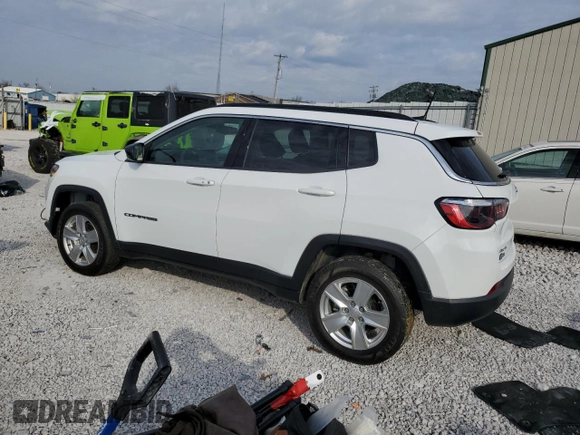 2022 Jeep Compass Latitude с VIN 3C4NJDBB4NT121925, выставлен на аукционе Copart как лот 48743545 с пробегом 46 995 миль миль и Списание • Salvage title. История ставок и продаж доступна на DreamBid. Изображение 2.
