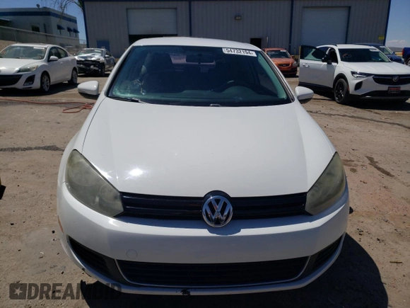 2010 Volkswagen Golf with VIN WVWAB7AJ6AW405034, listed as a Copart auction lot 54732194 with 106,690 mi miles and Salvage title. Bid and sale history available at DreamBid. Image 5.