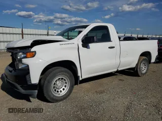 2020 Chevrolet Silverado 1500 Work Truck with VIN 3GCNWAEH8LG280663, listed as a Copart auction lot 45491515 with 167,735 mi miles and Salvage Title. Bid and sale history available at carsss.com. Image 1.