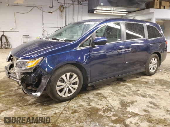 2016 Honda Odyssey EX-L with VIN 5FNRL5H64GB116298, listed as a Copart auction lot 81969004 with 54,319 mi miles and Salvage Title. Bid and sale history available at DreamBid. Image 1.
