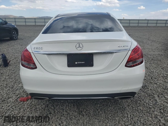 2016 Mercedes-Benz C 300 Luxury with VIN 55SWF4KB6GU100516, listed as a Copart auction lot 52235295 with 39,746 mi miles and Salvage Title. Bid and sale history available at DreamBid. Image 6.